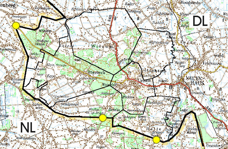 Karte Samtgemeinde Uelsen